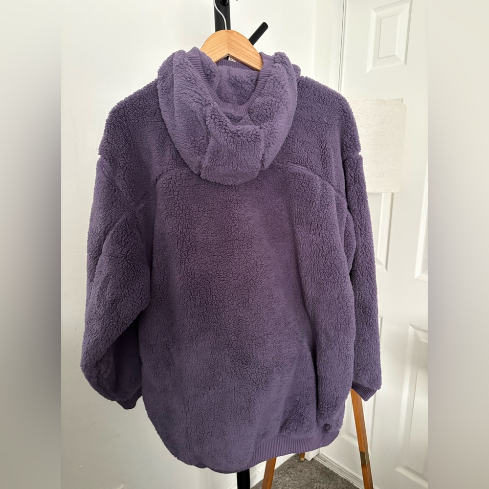 NWT FREE PEOPLE MOVEMENT Scout It Out Fleece Pullover | Graphite MSRP $148 - Picture 9 of 10
